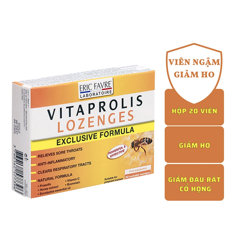 VITAPROLIS LOZENGES - Viên ngậm ho Vitaprolis.